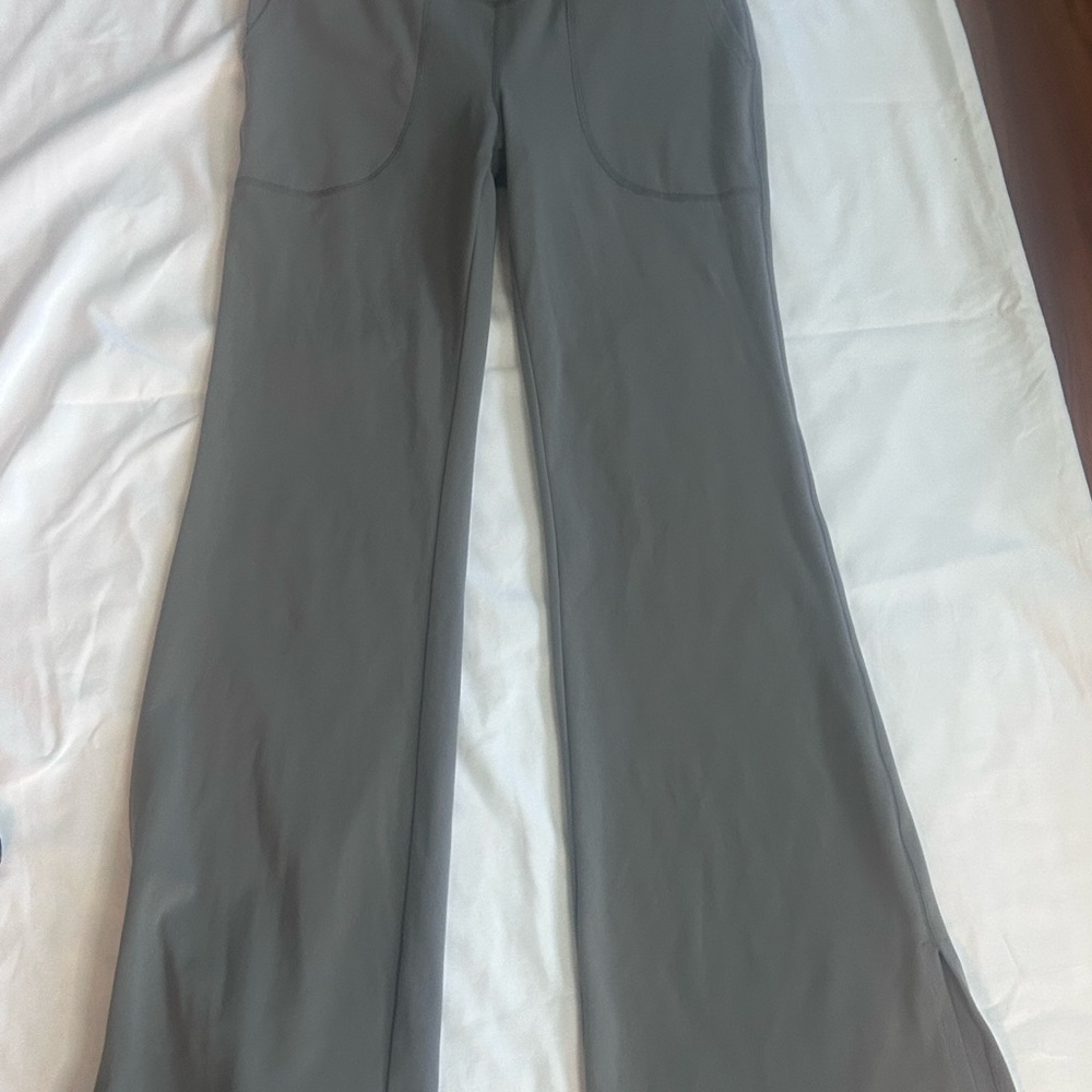 Gray Flared Pants